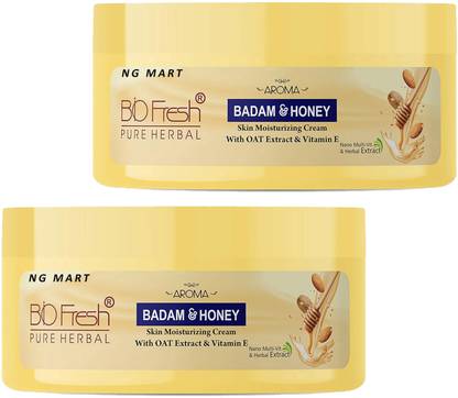 NG MART BioFresh Herbal Badam & Honey Body Cream PACK OF - 2