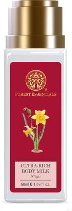 Forest Essentials Travel Size Ultra-Rich Body Milk Nargis Natural Body Lotion