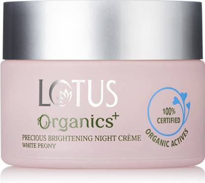 Lotus Organics+ Precious Brightening Night Creme Whit Peony | For Dark Spots | Night Moisturiser