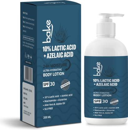 Bake 10% Lactic Acid Body Lotion For Bumpy Skin, Exfoliates Skin & Reduces Body Acne