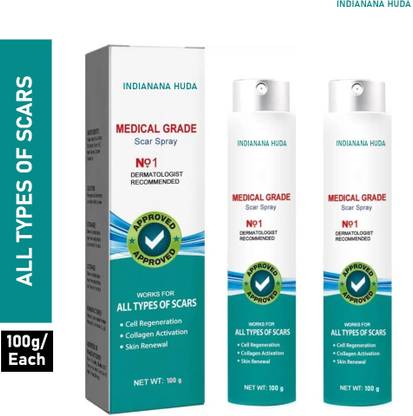 INDIANA HUDA Medical Scar Removal Spray 100g x2 - Skin Repair & Collagen Boost