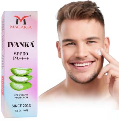 MACARIA Ivanka Spf 50 sunscreen for men oily skin for summer | Moisturizer for Oily skin