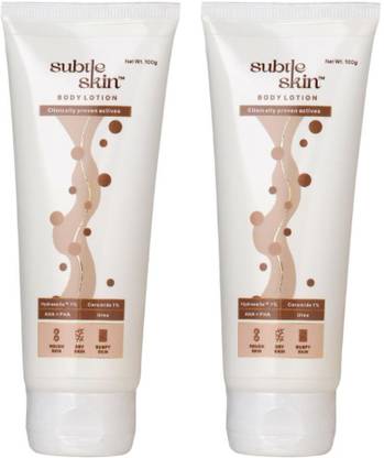Subtle Skin AHA + PHA Body moisturizer | For Dry, Rough and Bumpy Skin Pack of 2