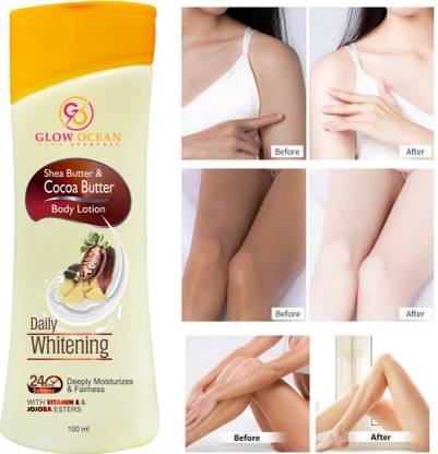 glowocean Body Lotion with Cocoa Butter & Shea Buter For Skin Whitening