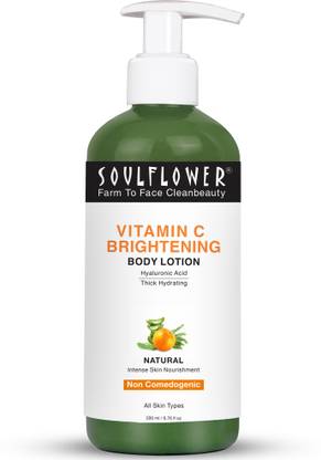 Soulflower Vitamin C Hyaluronic Acid Body Lotion