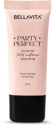 BELLAVITA Party Perfect All-in-one Tinted Moisturizer with SPF 30 | Light shade