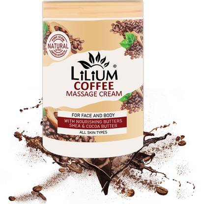 LILIUM Nourishing Massage Cream Coffee With Nourishing Shea & Cocoa Butter