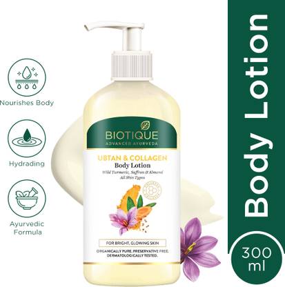 BIOTIQUE Ubtan & Collagen Body Lotion 300ml