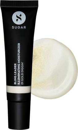 SUGAR Cosmetics Bling Leader Illuminating Moisturizer - 01 Gold Diggin' - Warm gold with a pearl finish