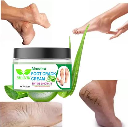 BHANIK aloevera Foot Crack Cracked feet crack heel repair cream Smooth