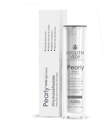 Ayouthveda Pearly White Day Cream | Nano Pearl-Pea Complex | Natural SPF 15