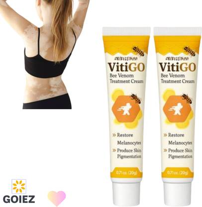 GOIEZ Vitiligo Skin Relief Cream With Bee Venom Extract – Pack Of 2