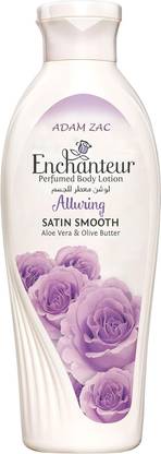 Adam Zac Enchanteur Body Lotion ALLURING Aloe Vera & Olive Butter Perfumed Satin Sooth