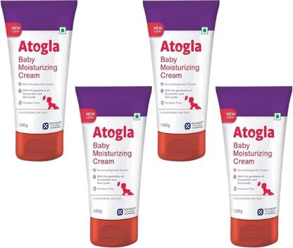 Atogla BABY MOISTURIZING CREAM 100gm (PACK OF 4)