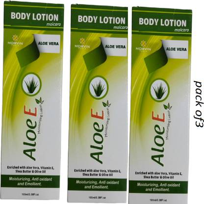 MOLCARO pack of3 aloee body lotin