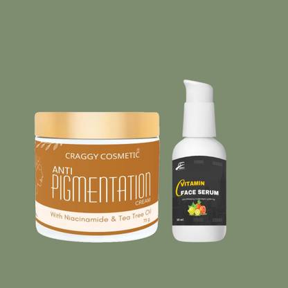 craggy cosmetic Anti Pigmentation Cream for pigmentation & Vitamin C Face Serum