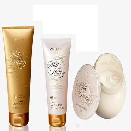 Oriflame Sweden milk & honey gold pack of 3 combo set