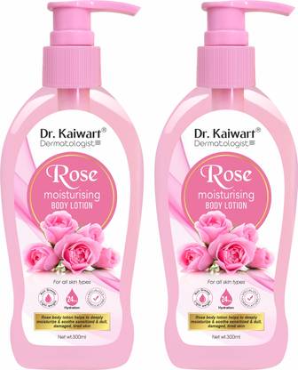 Dr. Kaiwart Rose Body Lotion For Deep Hydration - Pack of 2