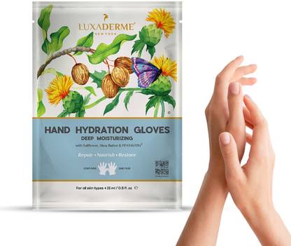 LuxaDerme Hydration Gloves,Deep Moisturizing for soft & smooth hands.Improved texture