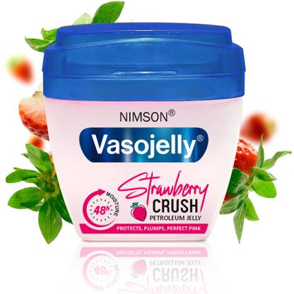 Nimson VasoJelly Strawberry Crush Petroleum Jelly 48-Hour Moisturization & Pink Tint