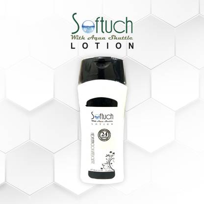 SOFTUCH with Aqua Shuttle Moisturizing Lotion with Vitamin E & Titanium Dioxide