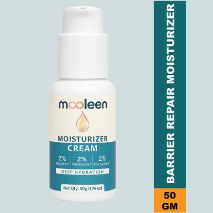 mooleen Moisturizer with Aquaxyl, Oil Free & Non-Sticky | Deep Hydration, UV Protection