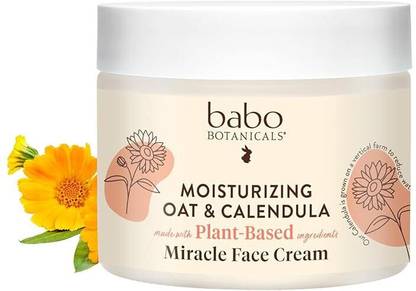 Babo Botanicals Moisturizing Oat & Calendula Miracle Face Cream