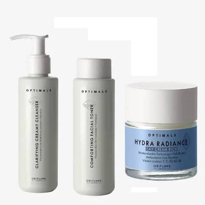 Oriflame Sweden optimals day cream & cleanser & toner combo ( pack of 3 )