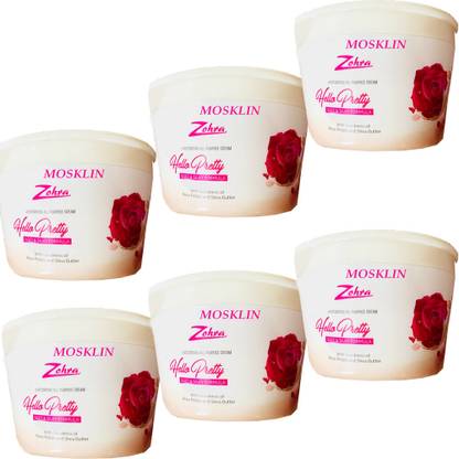 MOSKLIN ZOHRA HELLO PRETTY CREAM FOR SOFT & SMOOTH BRIGHTER SKIN PACK OF - 800ml x 6