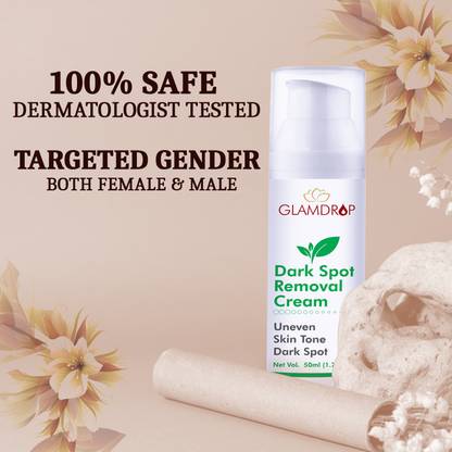 GLAMDROP Dark Spot Cream for Removing Dark Spots, Acne Scars & Uneven Skin [50 ml]