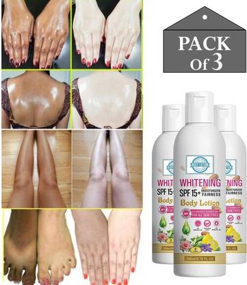 Afflatus Whitening Body Lotion On SPF15+ Skin Lightening & Brightening Body Lotion
