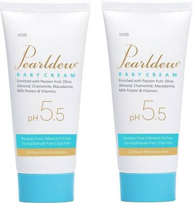 Pearldew Baby Cream 50 gm | With & Milk Protein | Paraben Free