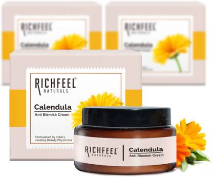 RICHFEEL Calendula Anti Blemish|Clinically Potent Echinacea|50 g (Pack of 3)