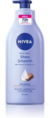 NIVEA Lotion Shea Smooth, Moisturizer Lotion with Deep Nourish Serum, Shea Butter