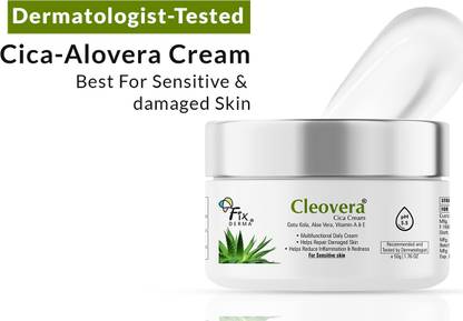 Fixderma Cleovera Cica Face Cream with Gotu Kola, Repairs Sensitive & Damaged Skin