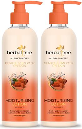 Herbal Tree Moisturising Lotion With Almond & Cocoa Butter For Fresh Hydration (1000ml)
