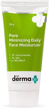 The Derma Co Pore Minimizing Daily Face Moisturizer with 3% Niacinamide 3% PHA and p-REFINYL