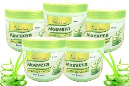 COWWAL'S GROUP Aloevera Face Cream Skin Cream Pure Organic Herbal Mix 4000 Gm Pack of 5