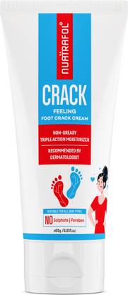 NUATRAFOL Crack Feeling Foot Crack Cream | Uria Free | Up to 24 hours ofMoisturization