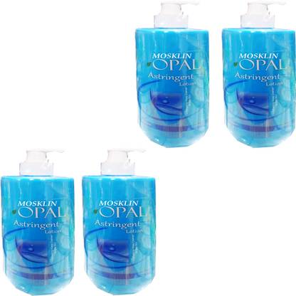 MOSKLIN OPAL ASTRINGENT LOTION FOR DEEP CLEANING & REFREH SKIN PACK - 500ml x 4