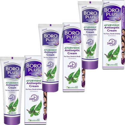 BOROPLUS Ayurvedic Antiseptic Cream For Face ,Hands & Body No Problem Pack of - 200ml x 3