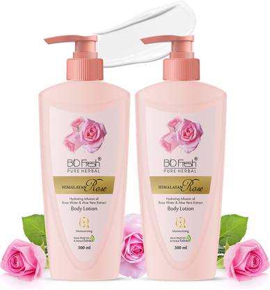 Biofresh Pure Herbal Himalayan Rose Body Lotion Rose Water/Aloe-Vera/Winter Moisturizer