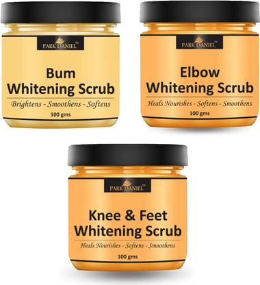 PARK DANIEL Bum, Elbow & Knee Feet Skin Moisturize Scrub Cream Pack of 3 of 100 GM