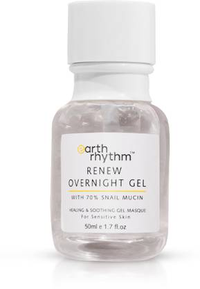 Earth Rhythm Renew Overnight Gel with Snail Mucin, for Sensitive Skin - 50ml