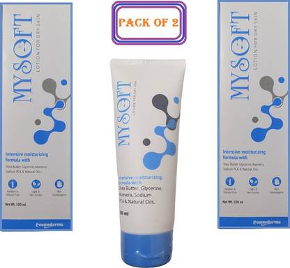 MYSOFT Moisturizing Lotion ||Aloevera,& Natural OILS Lotion (PACK OF 2*100ML)
