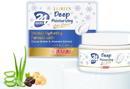 LORD'S 24Hours Deep Moisturizing Cold Cream with Cocoa & Aloevera Extract for skin type