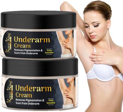 KORAT KING Underarm Whitening Cream For Lighten and Brighten Skin 50 gm PACK-2