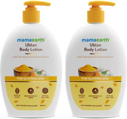 Mamaearth Ubtan Body Lotion - Pack of 2 (400 ml * 2)