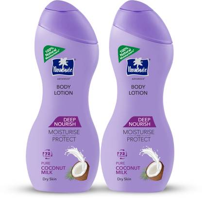 Parachute Advansed Deep Nourish Body Lotion for Women & Men, 100% Natural, 72h Moisturisation