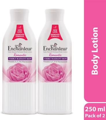 Enchanteur Romantic Perfumed Body Lotion with Aloe Vera & Olive Butter